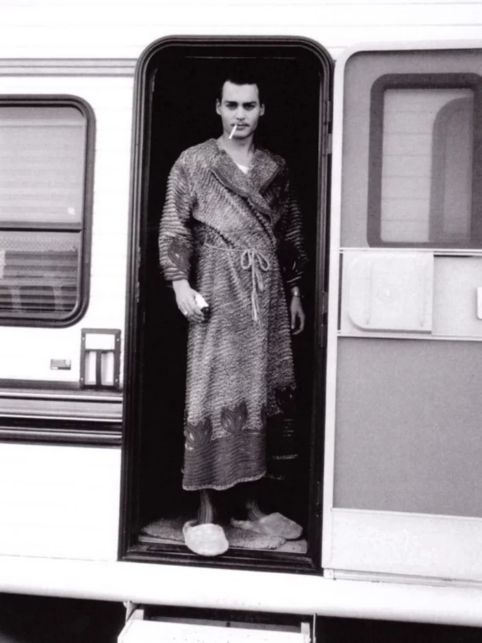 Morning Johnny Depp! - Johnny Depp, Morning, Old photo, Trailer, Actors and actresses, The photo, Ed Wood, Filming, Celebrities