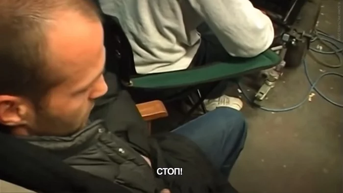 The working moment of filming one cult film - Guy Ritchie, Big jackpot, Actors and actresses, Celebrities, Jason Statham, Behind the scenes, Humor, From the network, Mat, Longpost, Storyboard