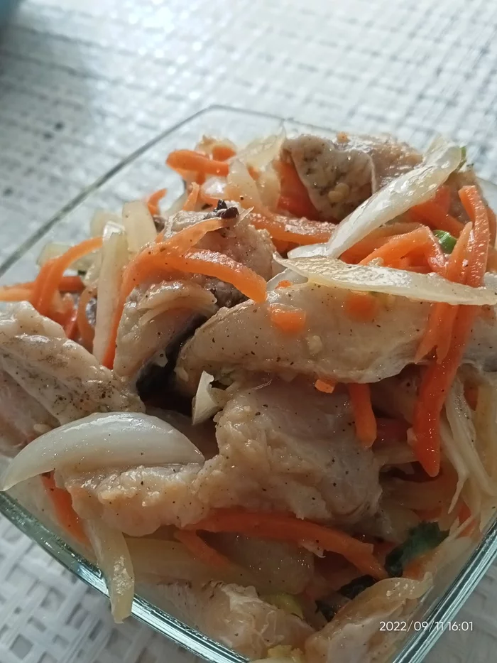 Marinated silver carp - My, A fish, Pickling, Recipe, Silver carp, Longpost