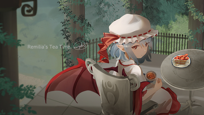 Remilia's Tea Time Touhou, Remilia Scarlet, Anime Art, , 