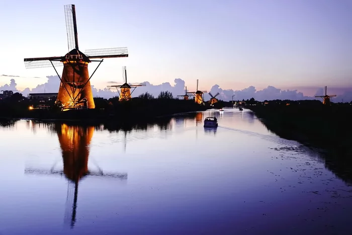 Mills of Kinderdijk - My, Netherlands (Holland), The photo, Nature, Mill