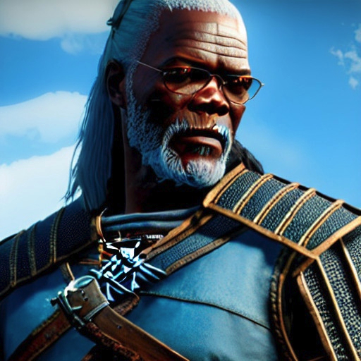 Infection motherfucker - The Witcher 3: Wild Hunt, Witcher, Geralt of Rivia, RPG, Netflix, Walt disney company, the little Mermaid, Longpost, Midjourney, Lord of the Rings: Rings of Power, Samuel L Jackson