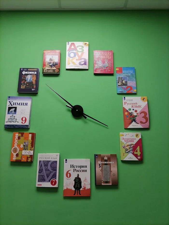 textbookclock - My, Clock, Textbook, Library