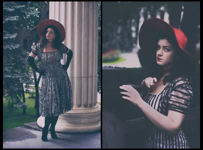 A wardrobe item that makes a woman a lady in the eyes of all men - My, Moscow, Pushkin Museum of Fine Arts, Hat, PHOTOSESSION, Evening Dress, Wardrobe, Stylist, Girls