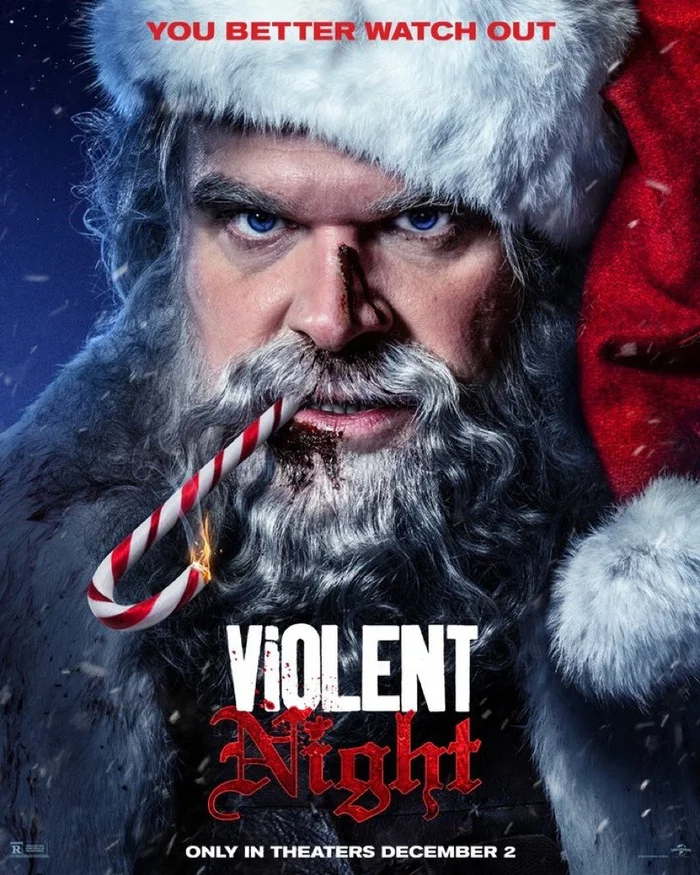 David Harbor on the poster of the action movie Cruel Night - Боевики, Poster, David Harbour, Santa Claus, Movies