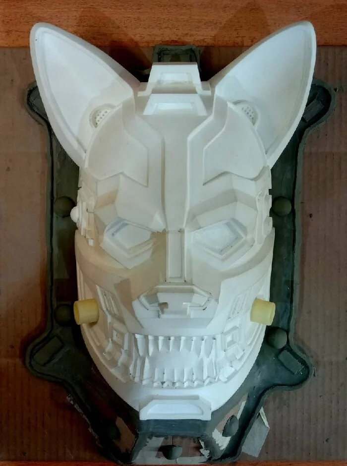 Making a silicone mold for casting a mask - My, Mask, Needlework with process, Longpost, Video, Video VK