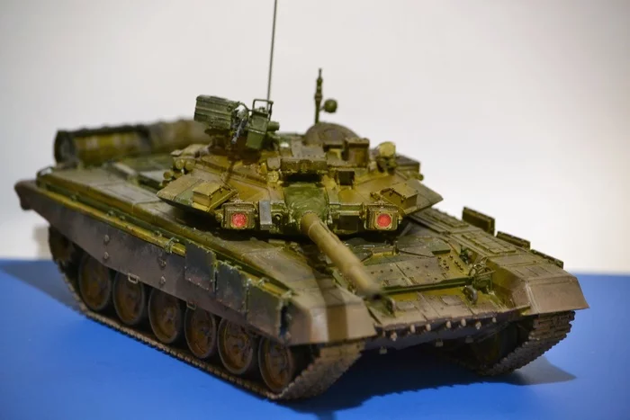 T-90 1/35 Zvezda - My, t-90, BTT, Modeling, Stand modeling, Longpost