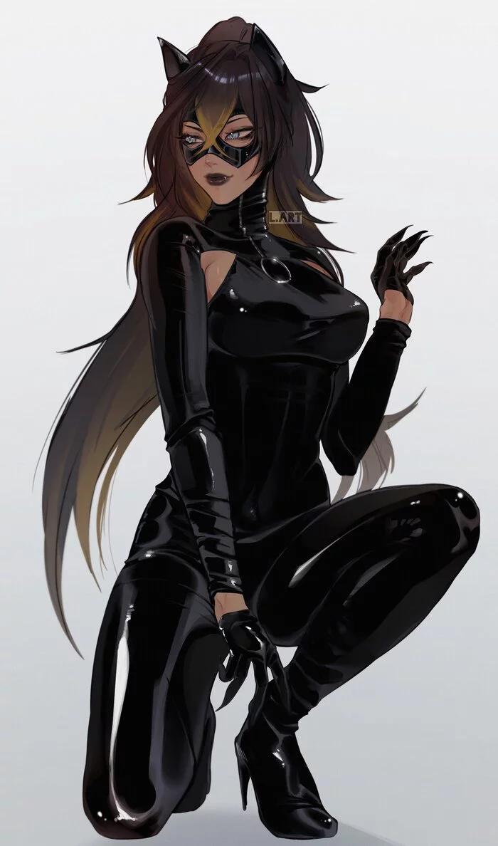 Dehya - Genshin impact, Dehya, Catwoman, Crossover, Art, Games, Anime, Anime art, Girls