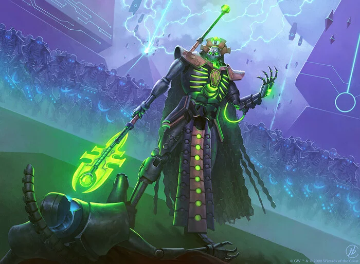 Imotekh the Stormlord - Арт, Artstation, Wh Art, Warhammer 40k, Necrons, Игры, Magic: The Gathering