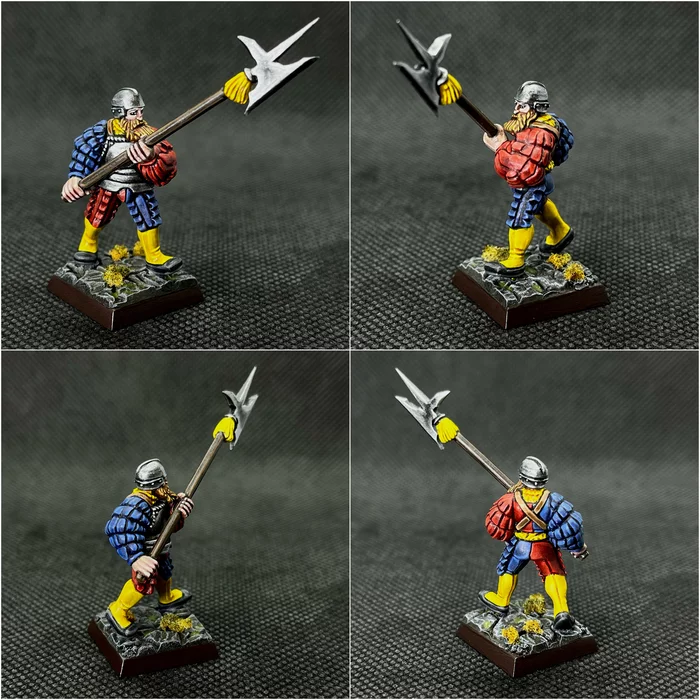 Halberdier of Marienburg No. 2. Warhammer FB - My, Warhammer, Warhammer fantasy battles, Miniature, Creation, Painting miniatures