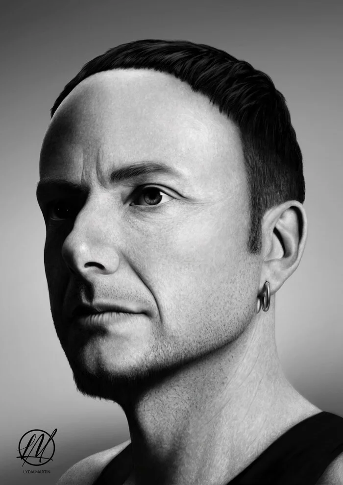 Paul Landers - Art, Artstation, Portrait, Paul Landers, Musicians, Rammstein