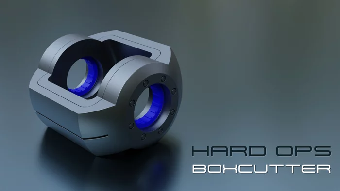 Моя первая работа в стиле Hard Surfase с аддонами Hard Ops и Boxcutter в Blender - Моё, 3D, Blender, 3D моделирование