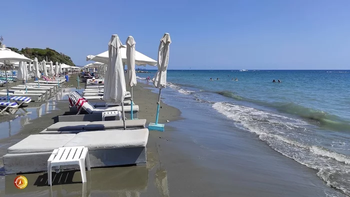 Dasoudi Beach Cyprus - My, Beach, Sea, Cyprus, Autumn, The Velvet season, Longpost
