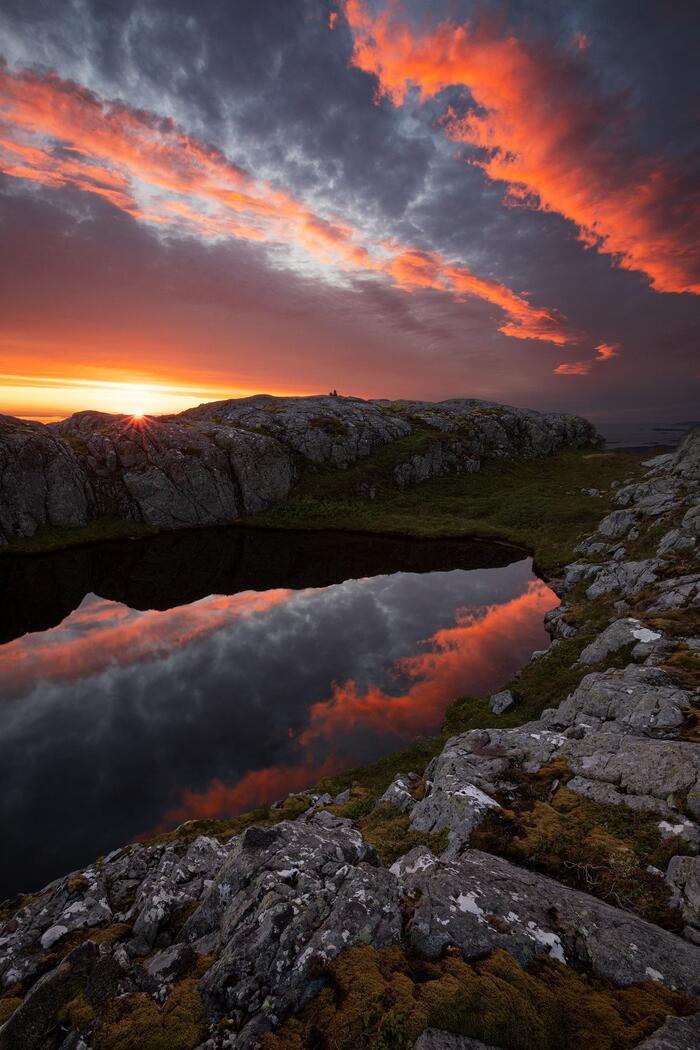 Живописный норвежский закат