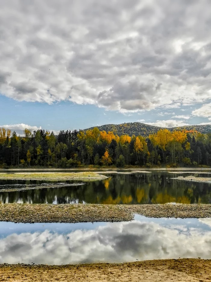 autumn shores - Mobile photography, The nature of Russia, The photo, Nature, Yenisei, Siberia, Autumn, Krasnoyarsk