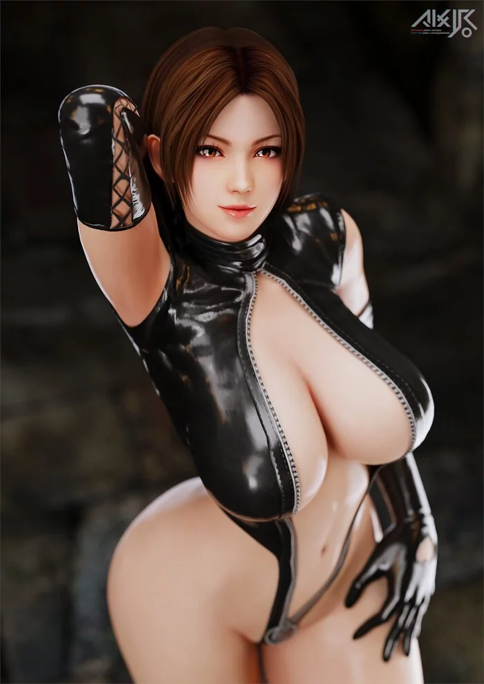 Mai Shiranui - NSFW, Эротика, Арт, Mai Shiranui, Dead Or alive 5, Девушки, 3D, Сиськи