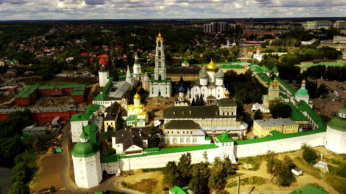 Sergiev Posad - My, Quadcopter, Drone, Sergiev Posad, Beautiful, Aerial photography, Gold ring of Russia, Video, Youtube, Longpost, Trinity-Sergius Lavra