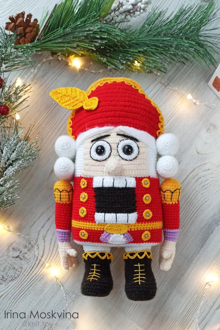 Nutcracker - My, Needlework without process, Crochet, With your own hands, Toys, Story, Cartoons, Nutcracker, Cartoon characters, Characters (edit), New Year, Christmas, Interior toy, Handmade