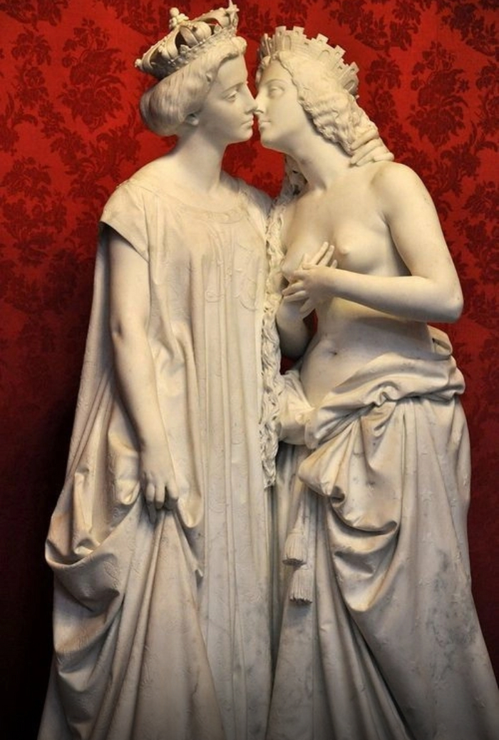 Италия и Франция Скульптура, Италия, Девушки, Мрамор