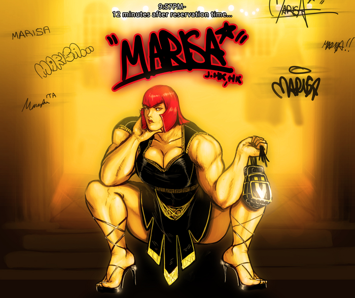 ,      Street Fighter 6 Muscleart, Street Fighter, Kirisame Marisa,  , -,  , , Anime Art, Artjaguar