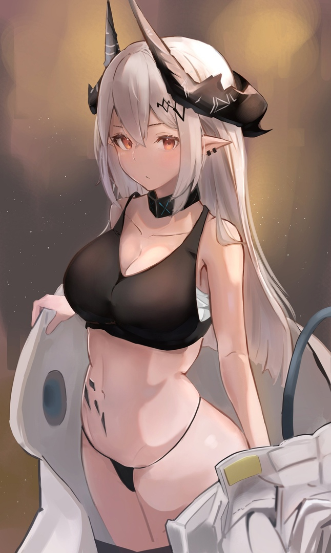 Arknights operators - NSFW, Anime, Anime art, Arknights, Kjera, Utage (Arknights), Aurora (Arknights), Chen (Arknights), Mudrock, Sideroca, Longpost, Animal ears, Pramanix