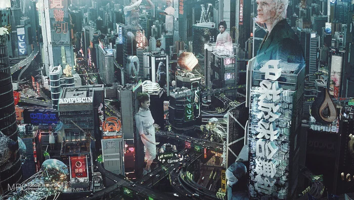 Ghost in the Shell - Арт, Призрак в доспехах, Аниме