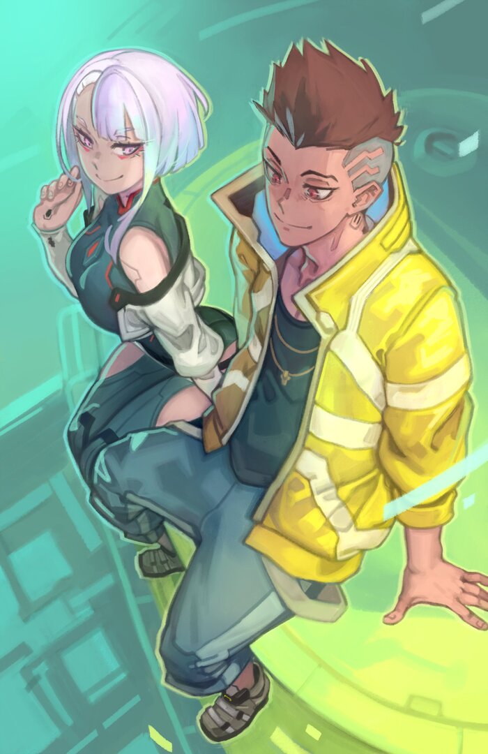 David and Lucy , Cyberpunk 2077, Cyberpunk: Edgerunners, Lucy (Edgerunners)