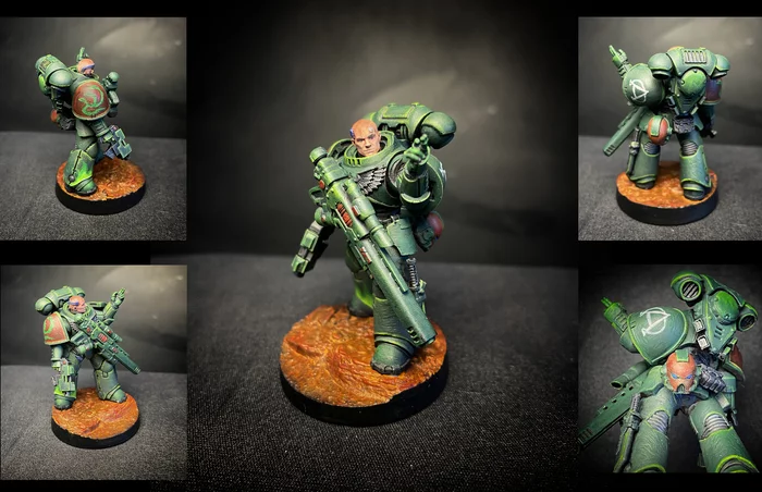 Alpha Legion Sniper - My, Painting miniatures, 3D печать, Miniature, Wh miniatures, Alpha-legion, Longpost, Warhammer 40k