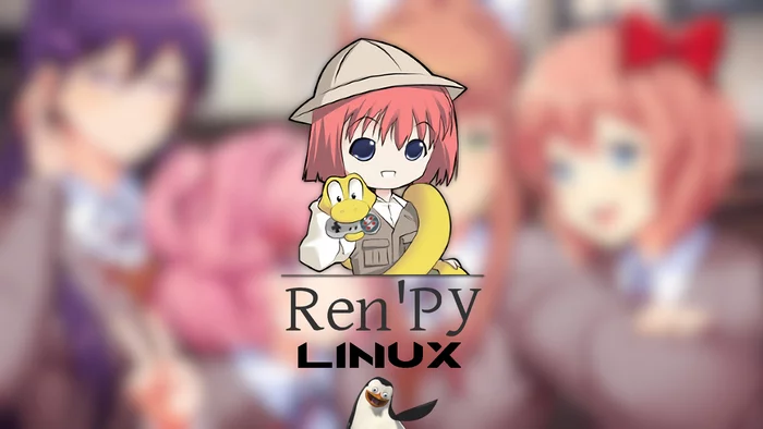 Native launch of Ren'Py games on Linux - My, Linux, Visual novel, Games, Endless summer, Video, Youtube, Longpost, Windows