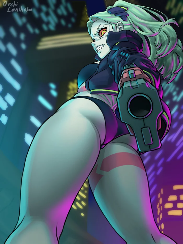 Best cyberpunk girl - Аниме, Арт, Anime Art, Cyberpunk: Edgerunners, Cyberpunk 2077, Rebecca (Edgerunners)