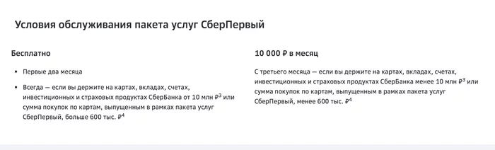 SberFirst Terms - Sberbank, Operator