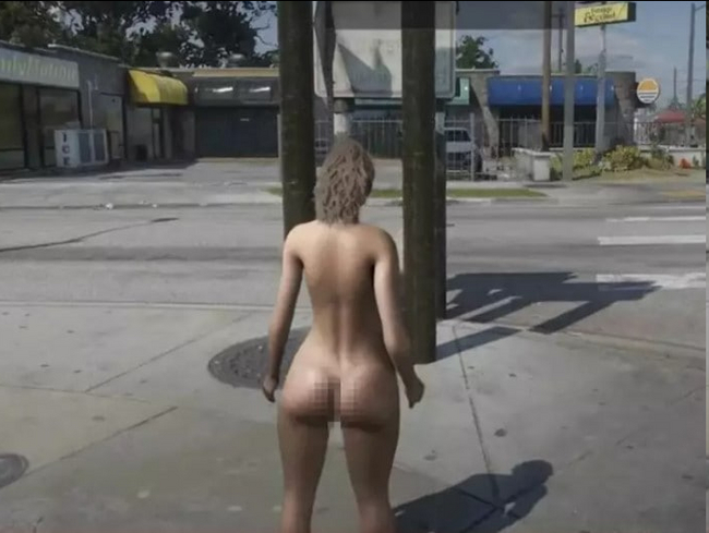 Nudmod for the game came out before the game itself - NSFW, Gta 6, Screenshot, Art, Booty, Naked, Nudity, Longpost, Game art