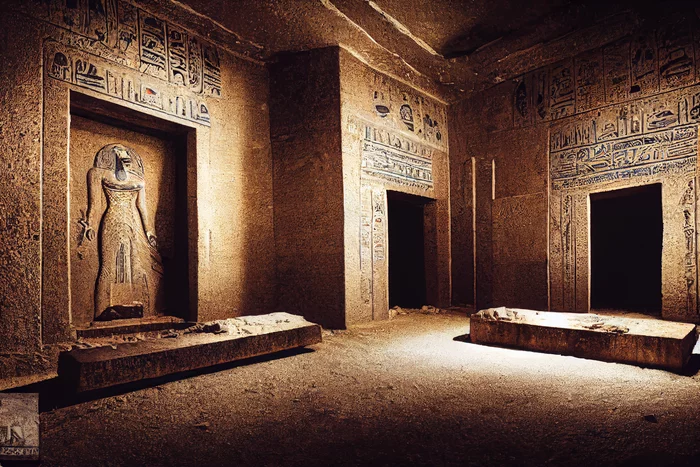 midjourney. Egyptian tombs - Midjourney, Нейронные сети, Art, Egypt, Ancient Egypt, Tombs, Longpost