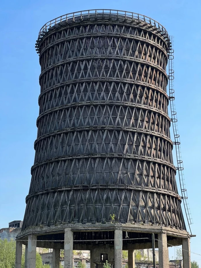 Shukhov hyperboloid tower - Severouralsk, Sverdlovsk region, Ural, Cooling tower, CHP, Tower, Travel across Russia, The photo, Longpost, Engineering