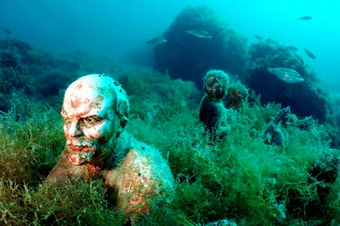 Underwater Museum Alley of Leaders - Crimea, Olenevka, Monument, История России, Museum, Black Sea