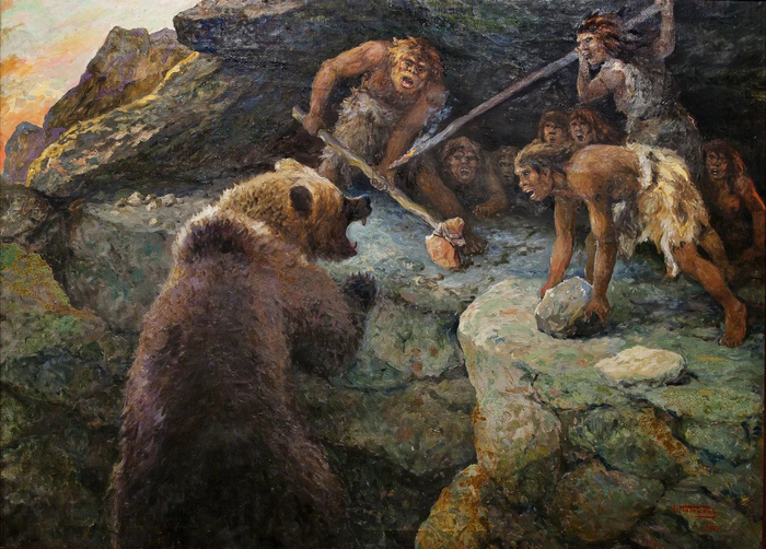 Медведь-собака — древнее животное, а гигант на 30% крупнее современного косолапого. Почему он так любил пещеры и кто мог ему угрожать?⁠⁠