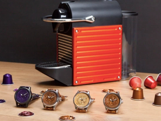 Clock that runs on coffee grounds - My, Wrist Watch, Clock, Гаджеты, Coffee, Coffee grounds, Longpost, Technologies