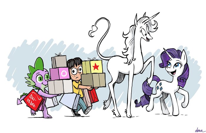     My Little Pony, Rarity, Spike,   