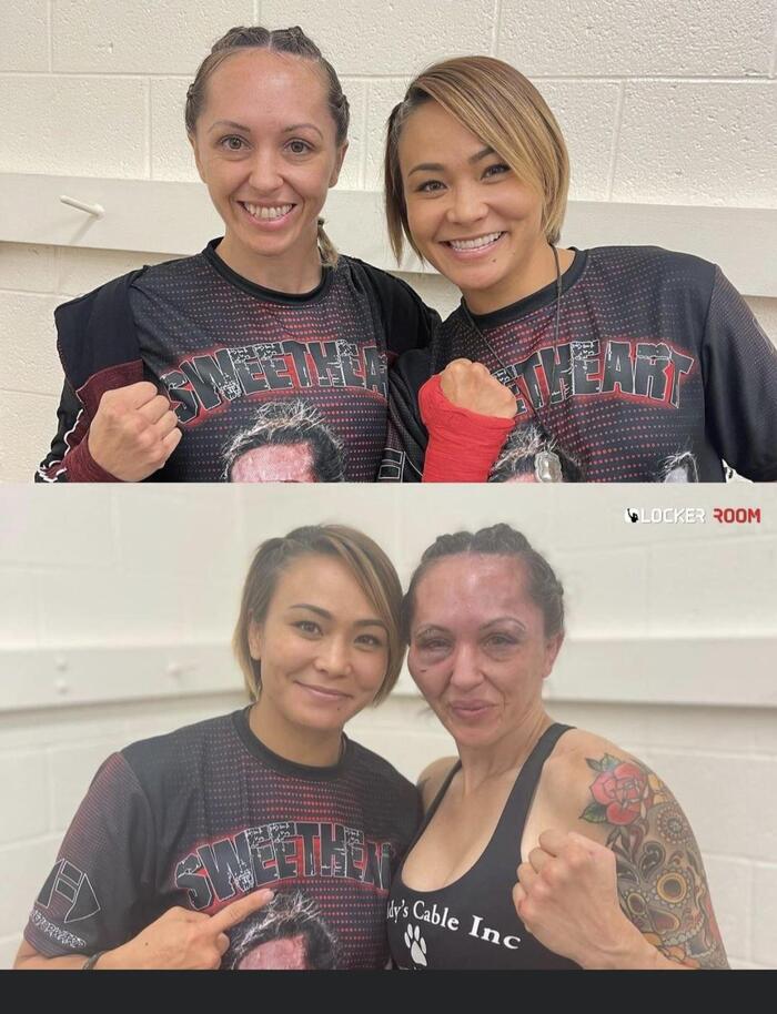 Before the fight... and after - The photo, Fighters, Girls, It Was-It Was