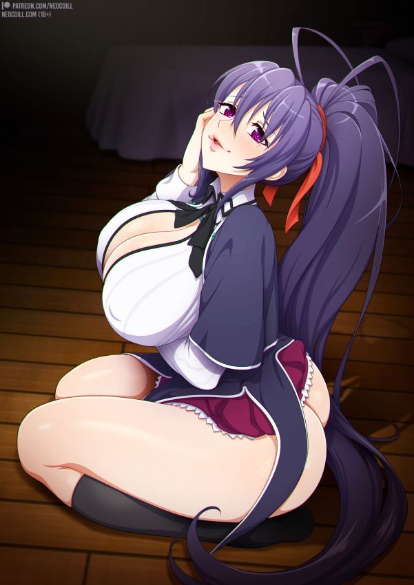 Devilish Queen - NSFW, Neocoill, Art, Anime, Anime art, Hand-drawn erotica, High School DXD, Himejima akeno