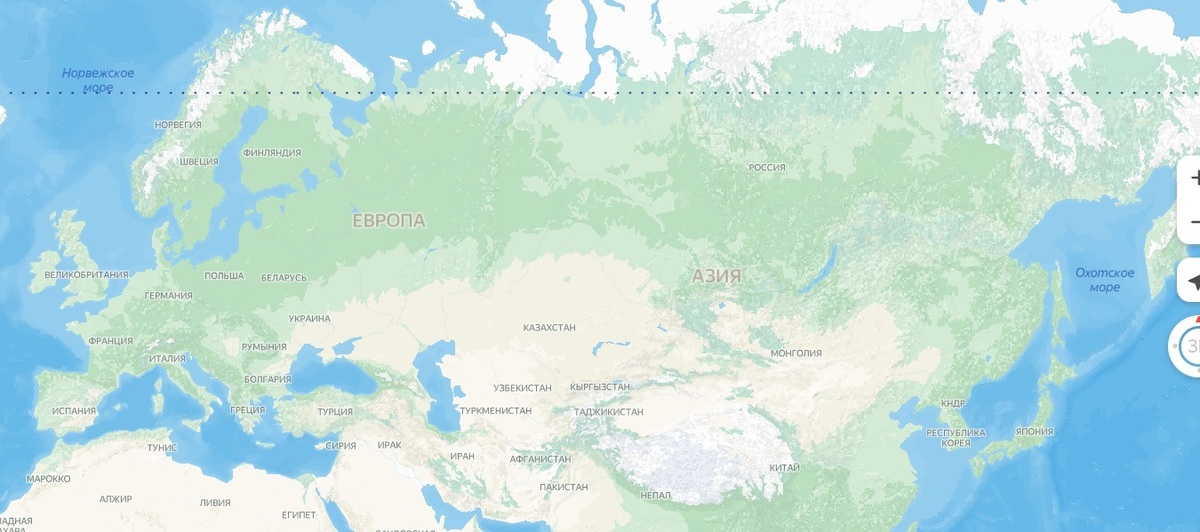 И не были видны границы. Карта России 2022.