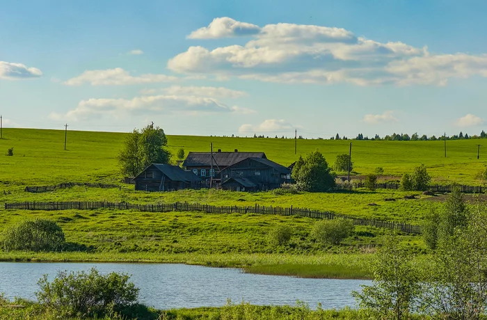 Ker-Nura - My, Udmurtia, House in the village, Landscape, The photo