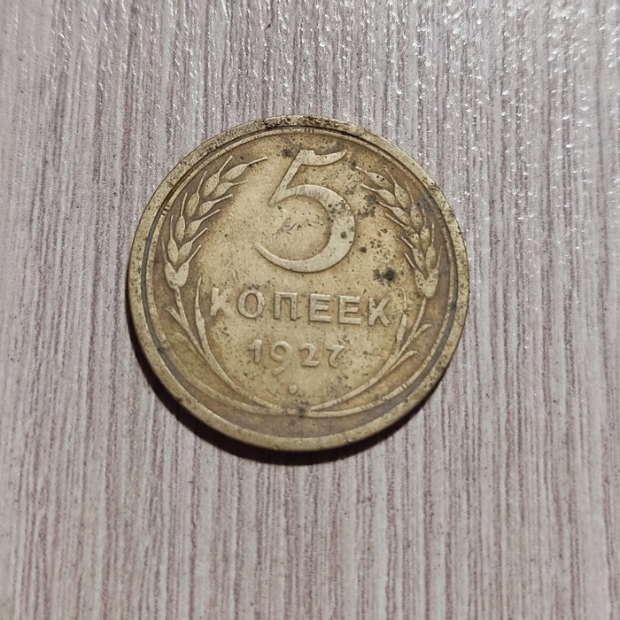 Редкая монета 5 копеек 1927 Кладоискательство, Монета, Металлоискатель