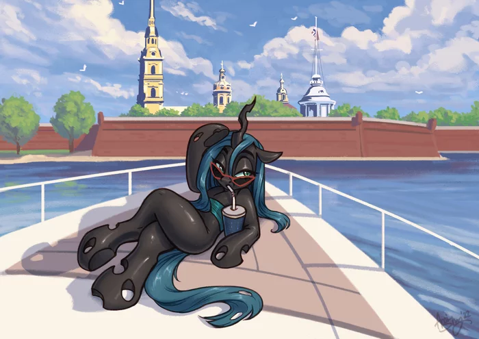 Summer holidays in St. Petersburg - My little pony, Queen chrysalis, Amishy