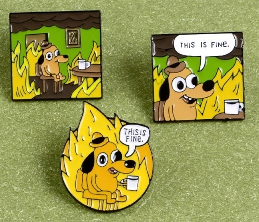 This is fine - Meme calendar, 2022, 2023, Politics