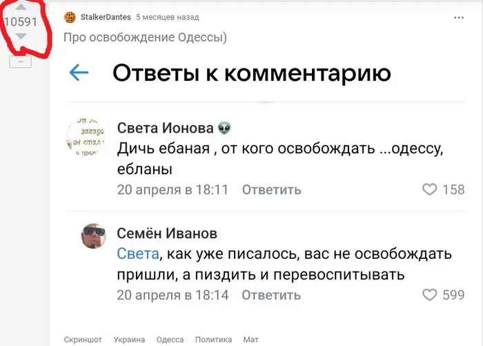 Besnovatyj's answer in Thank you! - Panic, Special operation, Cry from the heart, Despair, Reply to post, Politics, Screenshot, Comments on Peekaboo, Longpost, Valentina Matvienko