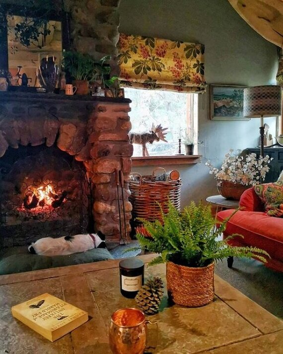 Rustic casual chic: the charming interior of a forest log house in the mountains of Scotland - Design, Interior Design, Interior, Interesting, Repair, Construction, Building, Home construction, Longpost, House