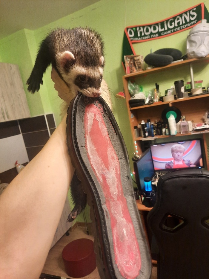 Проверка обуви на износ - провалено