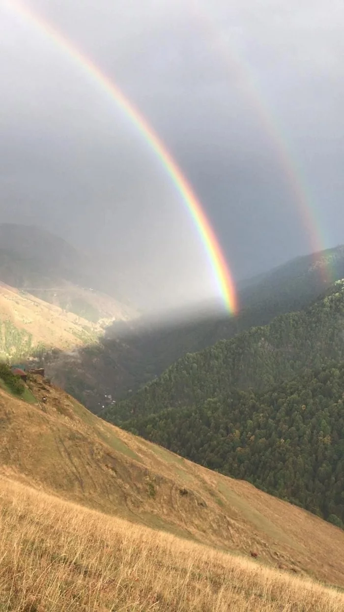 Тляратинский район, республика Дагестан - Природа, Фотография, Красота природы, Дикая природа, Дагестан, Кавказ, Радуга, Природа России