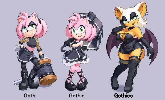 gothic - Art, Sonic the hedgehog, Goths, Longpost